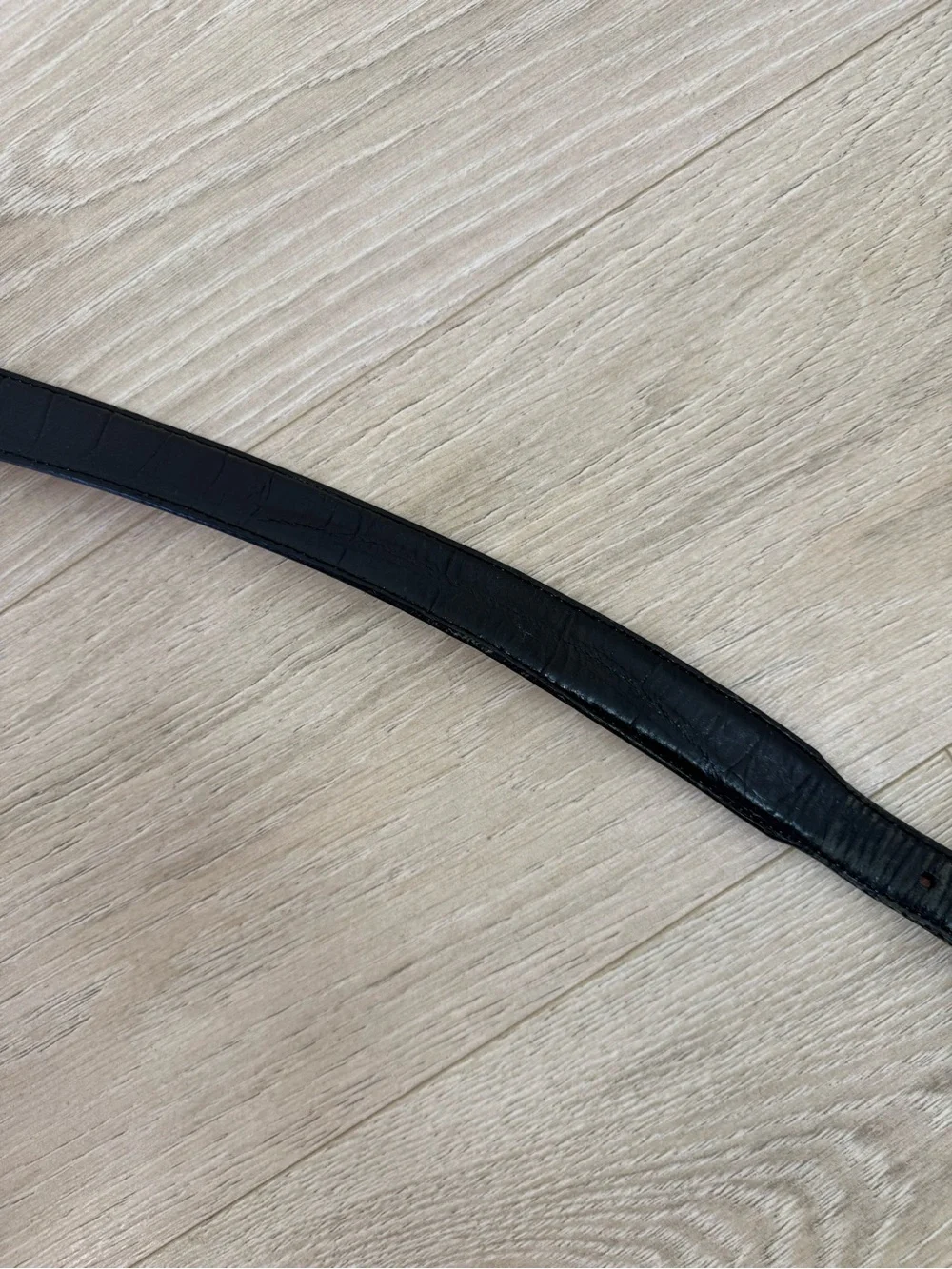 Onyx By Brighton Vintage 1993 Made in USA Black Leather Belt